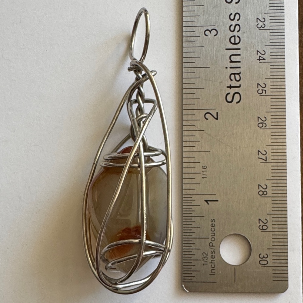 Wire Wrapped Stone Pendant